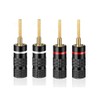KUYIOHIFI HiFi Flex Pin Banana Plugs, 2mm pin Banana connectors/Plugs,