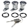 DVPARTS Set Of 3 Door Cylinder Lock Kit Door Lock