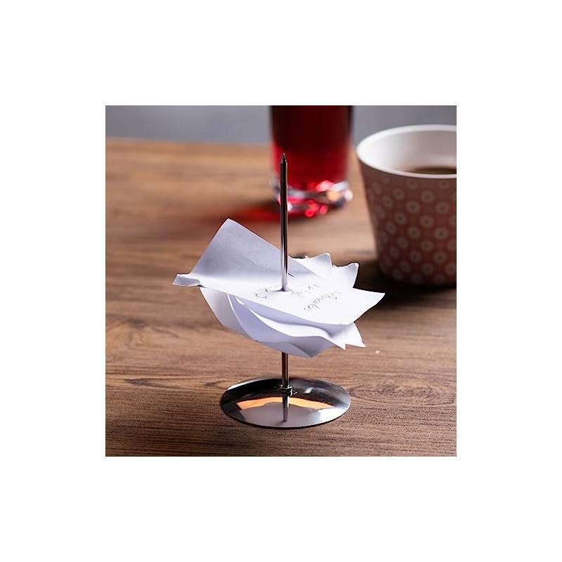 dine@drinkstuff Stainless Steel Receipt Spike 14cm - Bill Spike and