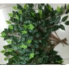Liven&Decor Set 12 Hojas Ramas Artificial Verde Follaje Ficus -