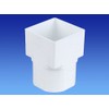 Wavin OSMA 4T836 WHITE Drain Adaptor Square to Round for