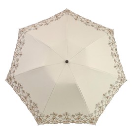 Shinoisley Modern Parasol, Full Shade, UV Protection, Folding Umbrella, For Both Sunny and Rainy Weather, 100% Shading Rate, 100% UV Protection, Heat Insulation, Heat Dissipation, Marble, Embroidery, Cool, Cute, Beautiful, Lightweight, Mother's Day, Gift (Mocha)