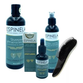 Espinela Kit Ultracrecimiento (shampo, Suero,crema, Cepillo Incluido)
