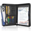 AKAYOK Zippered Portfolio Binder for Men & Women, Resume Portfolio