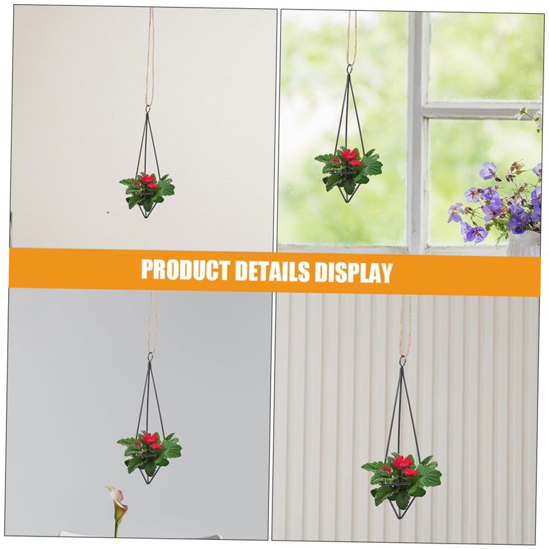 CAXUSD 2Pcs Iron Air Plant Holders Hanging Plant Shelves for