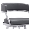 Saturn Bar Stool, 26" Counter Height, Gray