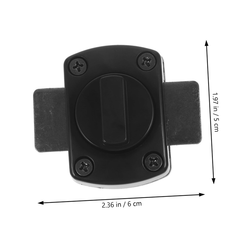 Operitacx Slide Bolt Latch for Doors Black Easy to Install