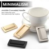 LELE LIFE 4Pcs Flush Ring Pull Cabinet Handles, Hidden Recessed