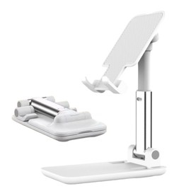 Smartphone Mobile Stand, Live Streaming, Foldable, Photo Stand, Tablet-Compatible, Tablet, Flexible, Multifunctional, Adjustable Extendable (White, One Size)