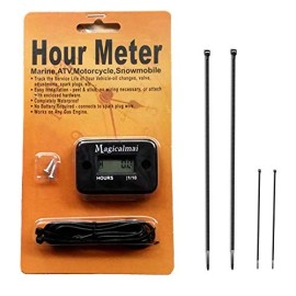 Magicalmai Inductive Hour Meter For Gas Engine Generator Lawn Mower Pr