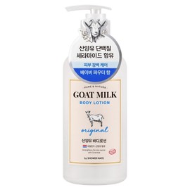 Shower Mate Goat Milk Original Body Lotion, 600ml, 1 piece / 샤워메이트 산양유 오리지날 바디로션, 600ml, 1개