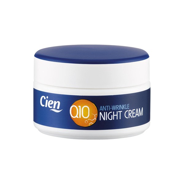 Cien Anti-Wrinkle Cream Night Cream 50 ml with Q10, Hyaluronic