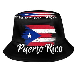 Cute Puerto Rico Flag Bucket Hats Fashion Sun Cap Summer Outdoor Puerto Rican Fisherman Cap for Adults Women Men