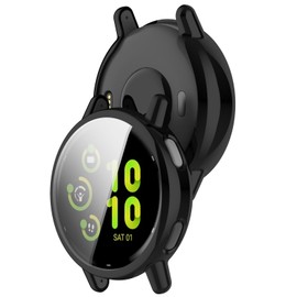 LOKEKE Compatible with Garmin Vivoactive 5 Protective Case Cover, Full Coverage TPU Protective Case Cover Shell Compatible with Garmin Vivoactive 5(TPU Black)