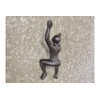 Cast Iron Climbing Man Industrial Style Coat Hook | Black