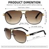 Oversized Classic Sunglasses Gradient Colour,Men's Command Aviator Metal Reading Glasses