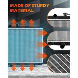 OCPTY Auto Parts Radiator Replacement for 2008-2013 for Nissan for Rogue 2.5L 2014-2015 for Nissan for Rogue Select 2.5L