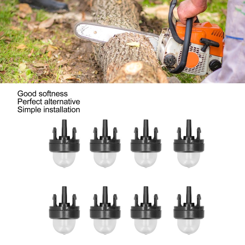 50Pcs Carburetor Primer Bulb Chainsaw Trimmers Rubber Hand Pump Supplies