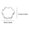 WJSYSHOP Dog Paw Print Cookie Cutter