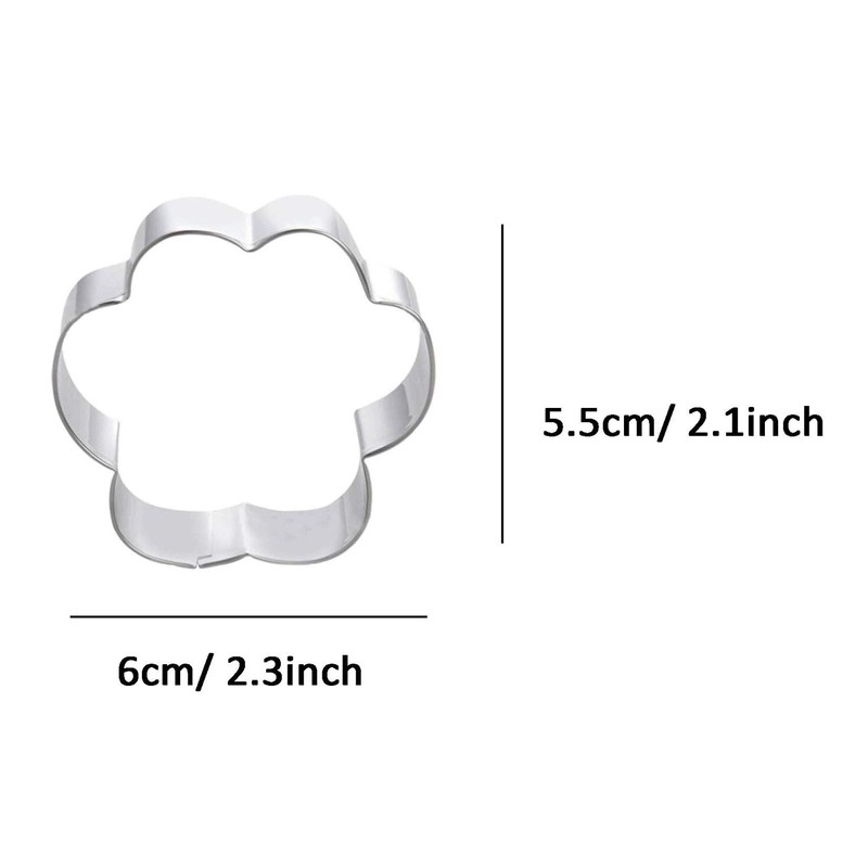 WJSYSHOP Dog Paw Print Cookie Cutter