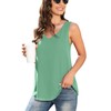 Jouica Women's Two Layers Design Flowy Summer Tank Tops for