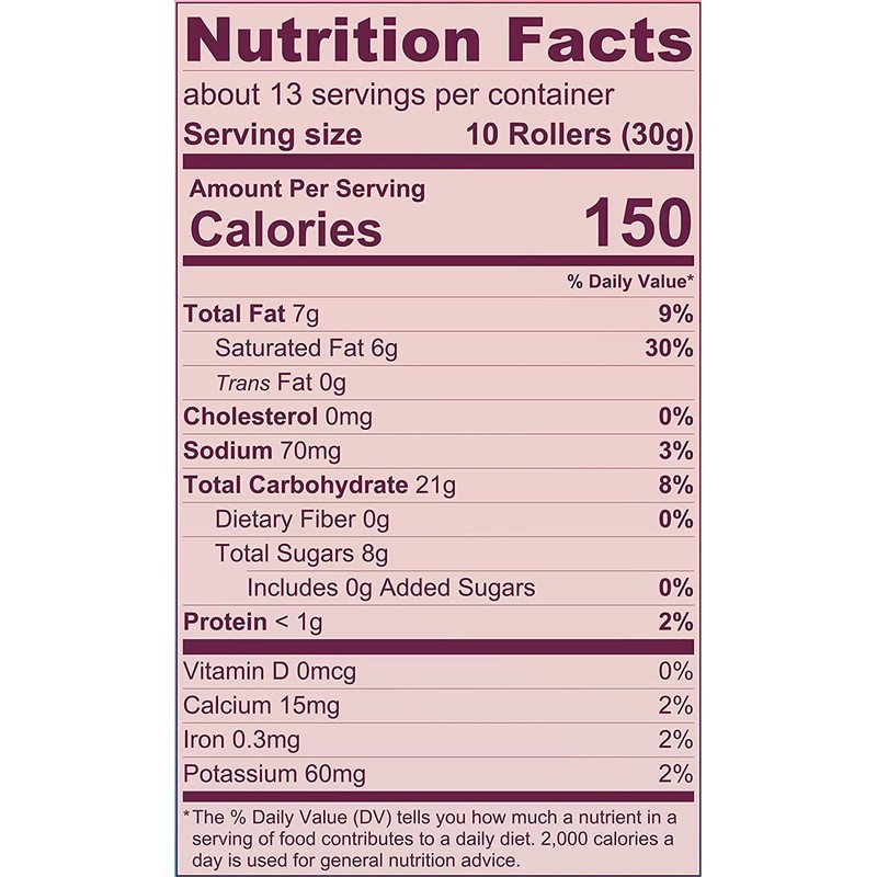 Ava Organics - Coconut Crispy Rollers - Original Coconut (Family