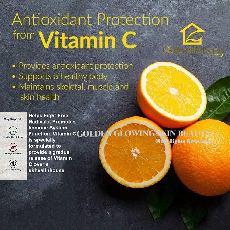 UKHealthHouse Vitamin C 500mg Chewable 60 Tablets Immune Support Orange