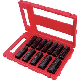 CRAFTSMAN Impact Socket Set, Metric, 1/2-Inch Drive, Deep Impact Sockets, 12-Piece (CMMT15887)