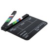 Acrylic Clapboard 9.6x11.7" /25x30cm Dry Erase Director Film Movie Clapper