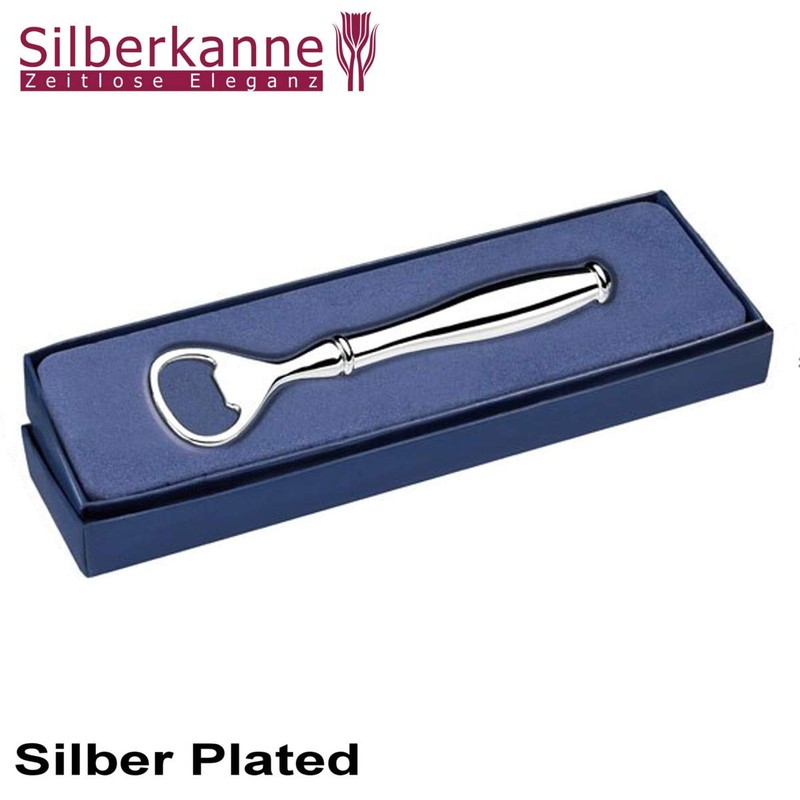 SILBERKANNE Bottle Opener L 14.7 cm Premium Silver Plated Elegant