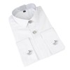 UUIOUOIUU Silver cufflinks Initial cufflinks for men shirts button covers