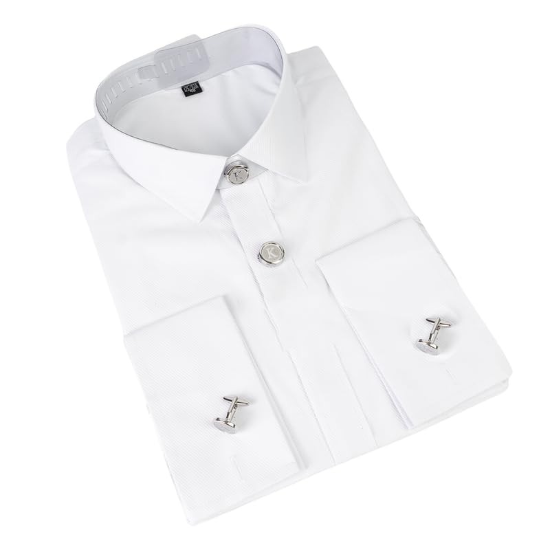 UUIOUOIUU Silver cufflinks Initial cufflinks for men shirts button covers