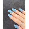 Cross emboss handmade handmade nail tips - Oval / 십자가엠보