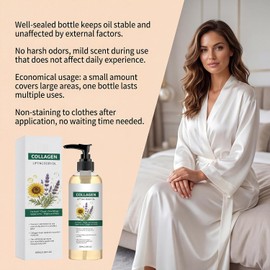 Levantamiento De Colágeno Aceite Corporal Cuidado Diario No Graso (5PCS) Nutritiva y reafirmante, hidratante suave, refrescante y no grasa, proporciona un cuidado corporal completo.