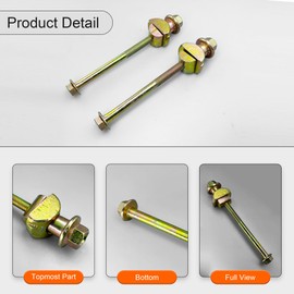 Yukauto Bolt Hexagon Anchor Arm Adjusting Torsion Bar For Toyota Pickup 4Runner T100 HILUX 90101-12159 （2 pcs）