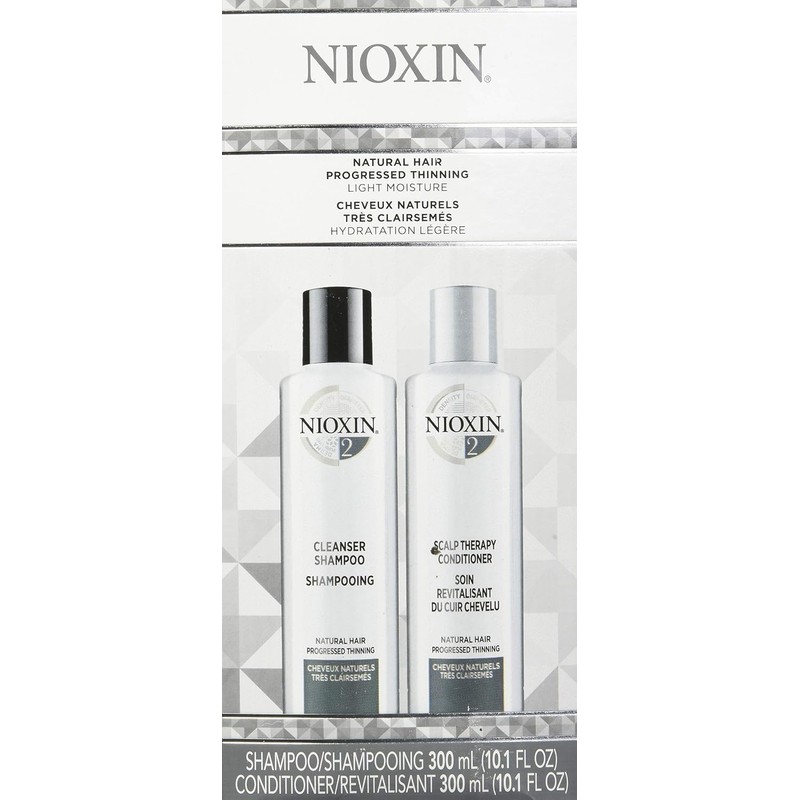 Nioxin System 2 Cleanser Shampoo and Scalp Therapy Conditioner Duo