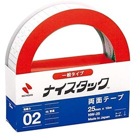 ニチバン 両面テープ ナイスタック 一般タイプ 25mm×10m NW-25 2個セット