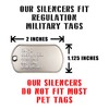 ACU Military Dog Tag Silencers (2 Pack)