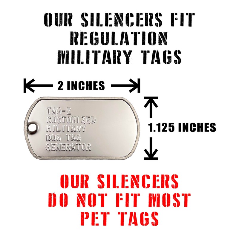 ACU Military Dog Tag Silencers (2 Pack)