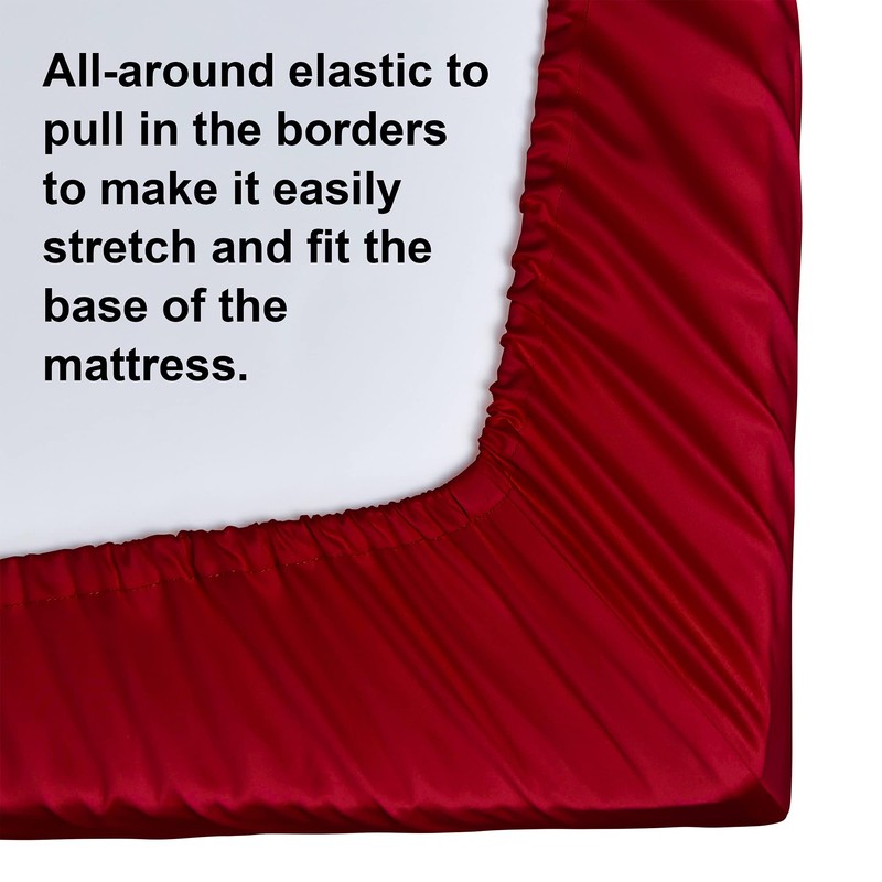 NTBAY 500 Thread Count Egyptian Cotton Double Fitted Sheet, Super