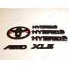 AUTO 6PCS DOOR REAR GLOSS BLACK EMBLEM OVERLAY Fit 2021