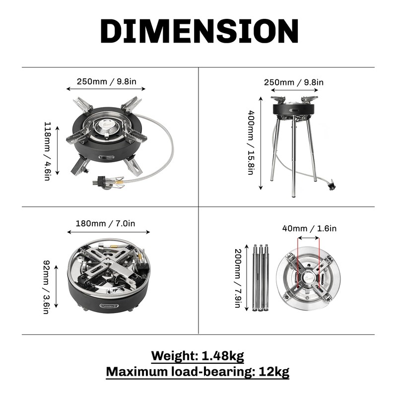 Fire-Maple Saturn X Camping Stove - High-Power Outdoor Cooking Stove