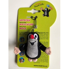 Der kleine Maulwurf Plush Keyring 6 cm Mini Mole, black