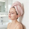 Turbante de cabello de secado rápido con microfibra absorbente para