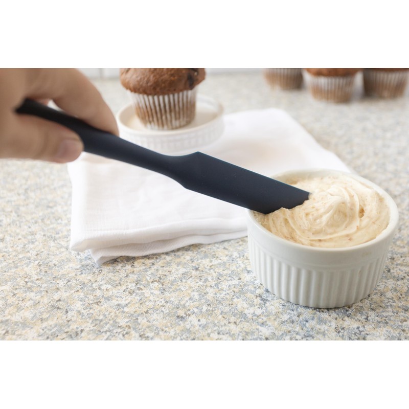 Fox Run Silicone Icing Spatula, Navy Spatula Spatula Spreader, 9"