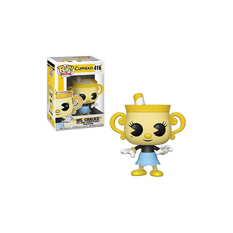 Funko Pop Games: Cuphead - Ms. Chalice Collectible Figure, Multicolor