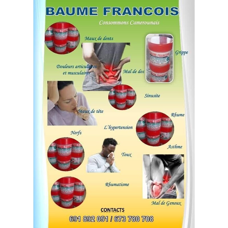 Bome Francois NATURAL METHOL BALM - Flu, Itches, Cough, Mosquito