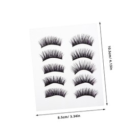 Ipetboom False Eyelashes Natural Look Purple Eyelash Clusters Kit Lash Applicator Tool