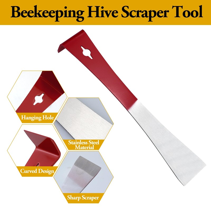 Hive Tool Beehive Scraper Tool Beekeeper Scraper Beekeeping Tools Equipment