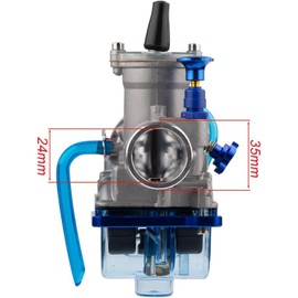 PWK 24mm Carburetor Performance Carb Kit for Predator 212cc 196cc Coleman CT200U BT200X Mini Bike KT196 Go Kart GX160 GX200 6.5hp Clone Engine with Air Filter Intake Manifold